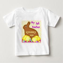 Camiseta Para Bebê T-shirt/Bodysuit do bebê da páscoa do costume