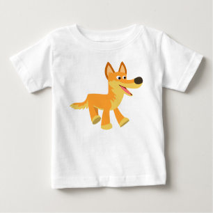 Camiseta Para Bebê T-shirt bonito do bebê do Dingo dos desenhos