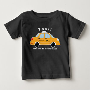 Camiseta Para Bebê T-shirt bonito do táxi de táxi - bebê - crianç