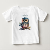 T-Shirt Bonito Personalizado Da Coruja