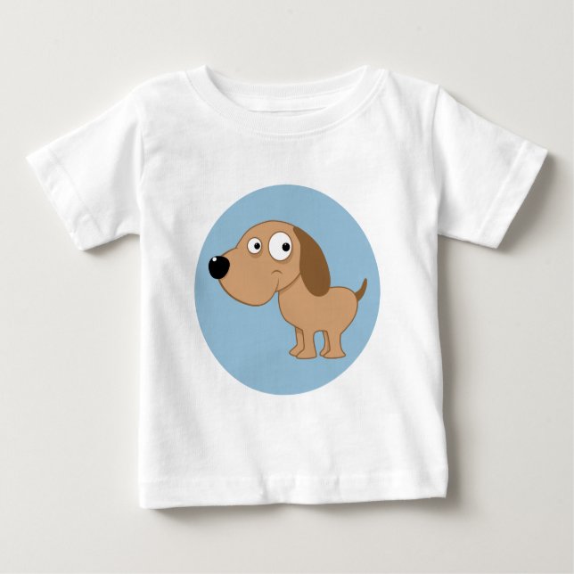 Camiseta Para Bebê T-Shirt Cachorro Bonito (Frente)