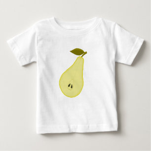 Camiseta Para Bebê T-shirt com pera gira