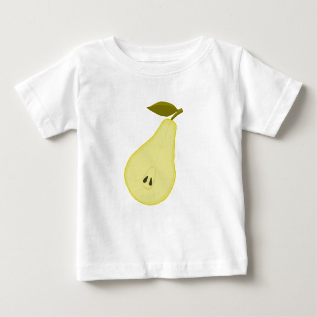 Camiseta Para Bebê T-shirt com pera gira (Frente)