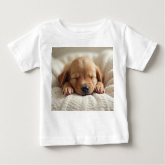 Camiseta Para Bebê T-shirt com um cachorrinho fofo.