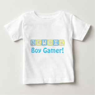 Camiseta Para Bebê T-Shirt Criança do Newbie Boy Gamer