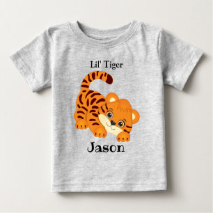 Camiseta Para Bebê T-Shirt Cute Baby Tiger