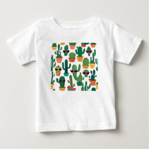 Camiseta Para Bebê T-Shirt Cute Cactus