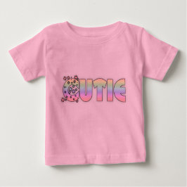 Camiseta Para Bebê T-Shirt Cutie