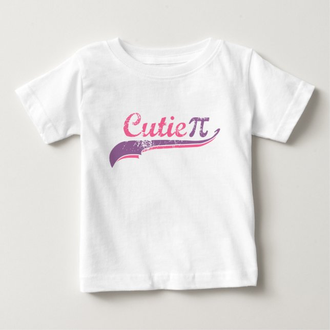 Camiseta Para Bebê T-shirt Cutie Pi (Frente)