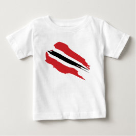 Camiseta Para Bebê T-shirt da bandeira de Trinbago (criança)
