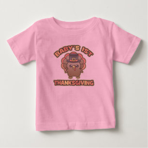 Camiseta Para Bebê T-shirt da criança da acção de graças do bebê
