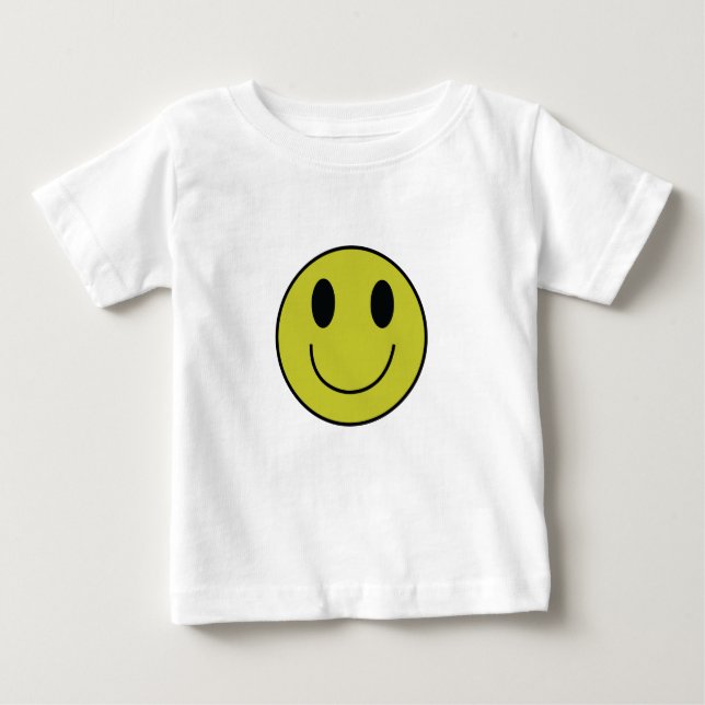 Camiseta Para Bebê T-shirt da criança da cara (Frente)
