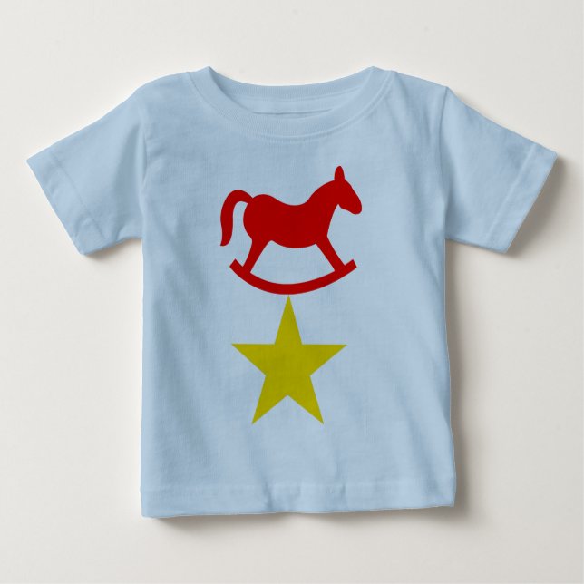 Camiseta Para Bebê T-shirt da criança da estrela de Little Rock (Frente)