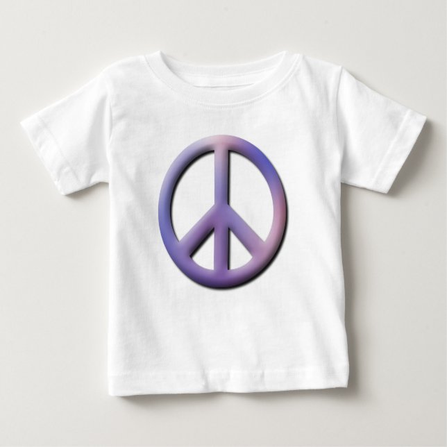 Camiseta Para Bebê T-shirt da criança da paz (Frente)