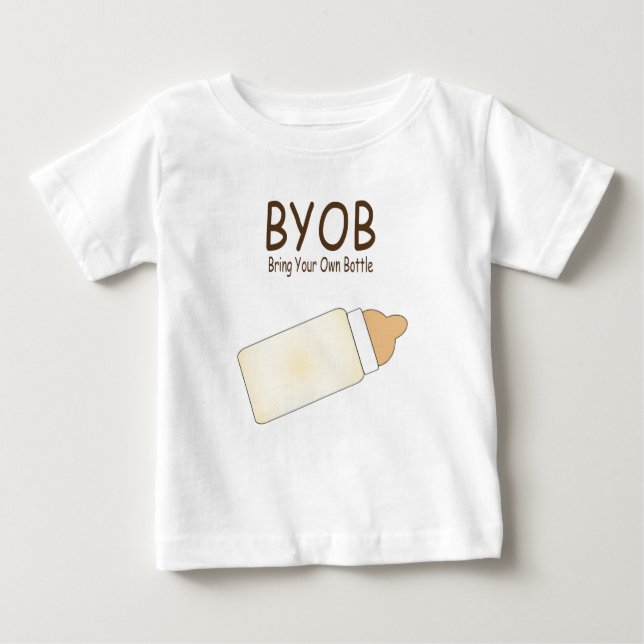 Camiseta Para Bebê T-shirt da criança de BYOB (Frente)