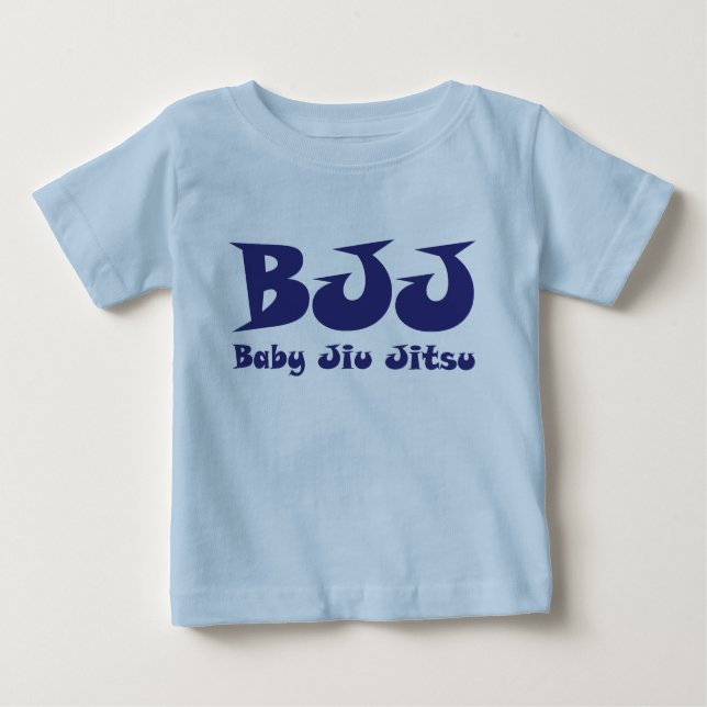 Camiseta Para Bebê T-shirt da criança de Jiu Jitsu do bebê (Frente)