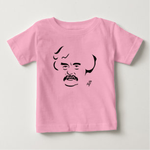 Camiseta Para Bebê T-shirt da criança de Mark Twain
