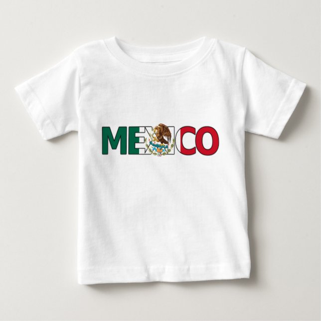 Camiseta Para Bebê T-shirt da criança de México (Frente)
