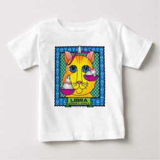 Camiseta Para Bebê T-shirt da criança de Zodicat do Libra