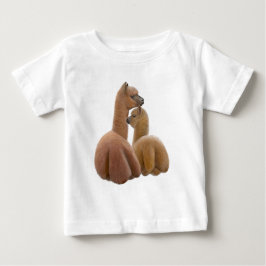 Camiseta Para Bebê T-shirt da criança do amor da alpaca