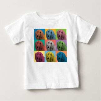 Camiseta Para Bebê T-shirt da criança do bebê do pop art do galgo
