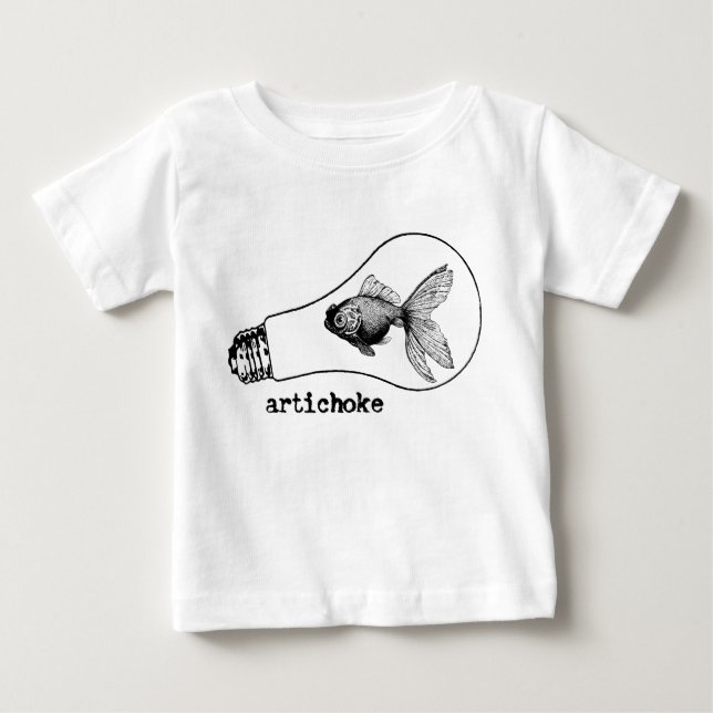 Camiseta Para Bebê T-shirt da criança do bulbo dos peixes (Frente)