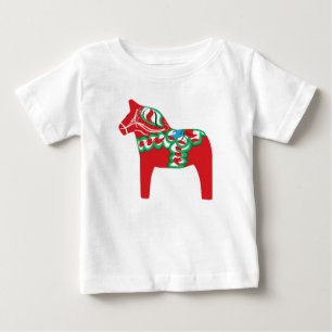 Camiseta Para Bebê T-shirt da criança do cavalo de Dala