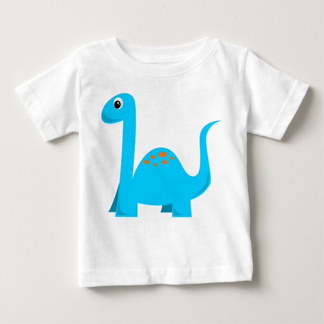 Camiseta Para Bebê T-shirt da criança do dinossauro (Frente)