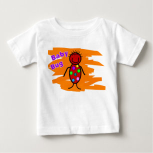 Camiseta Para Bebê T-shirt da criança do inseto do bebê--Design