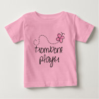 T-shirt da criança do jogador de Trombone