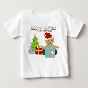 Camiseta Para Bebê T-shirt da criança do Natal do bebé ø