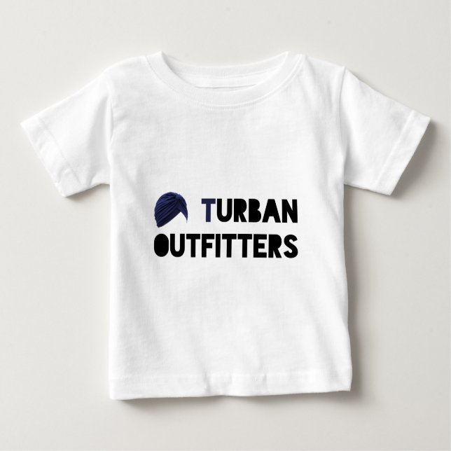 Camiseta Para Bebê T-shirt da criança dos Outfitters do turbante (Frente)