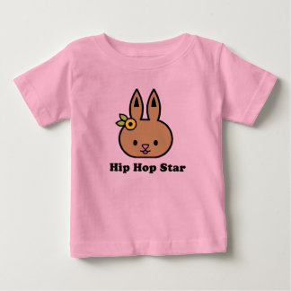 Camiseta Para Bebê T-shirt da estrela de Hip Hop