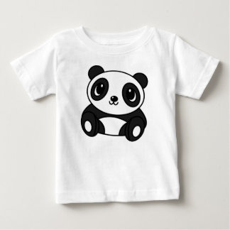 Camiseta Para Bebê T-shirt da panda