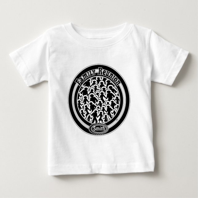 Camiseta Para Bebê T-shirt da Reunião Familiar (Frente)