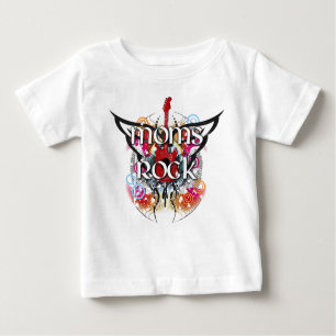 Camiseta Para Bebê T-shirt da rocha das mães
