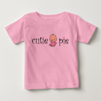 Camiseta Para Bebê T-shirt da torta de Cutie