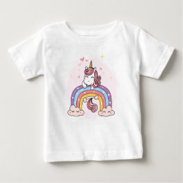 CAMISETA PARA BEBÊ T-SHIRT DAS CRIANÇAS: UNICORN EM UMA CAIXA DE CHUM