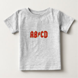 Camiseta Para Bebê T-shirt de Ab/Cd