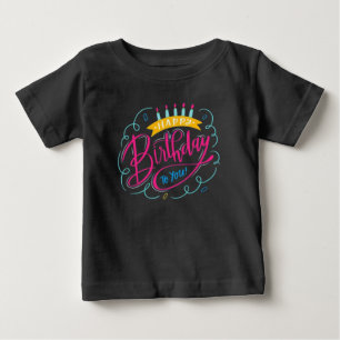 Camiseta Para Bebê t-shirt de aniversário