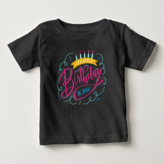 Camiseta Para Bebê t-shirt de aniversário
