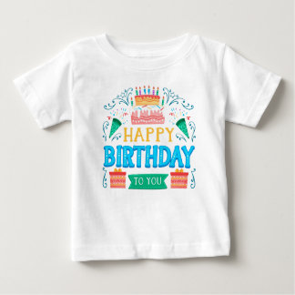 Camiseta Para Bebê t-shirt de aniversário de bebê