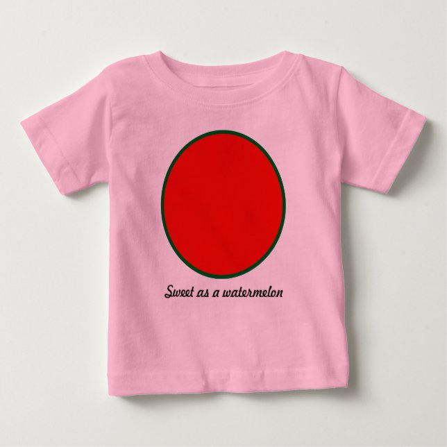 Camiseta Para Bebê T-Shirt de bebê bonito (Frente)