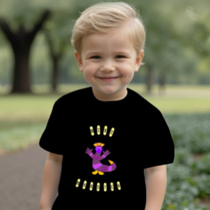 Camiseta Para Bebê T-Shirt de bebê monstro roxo