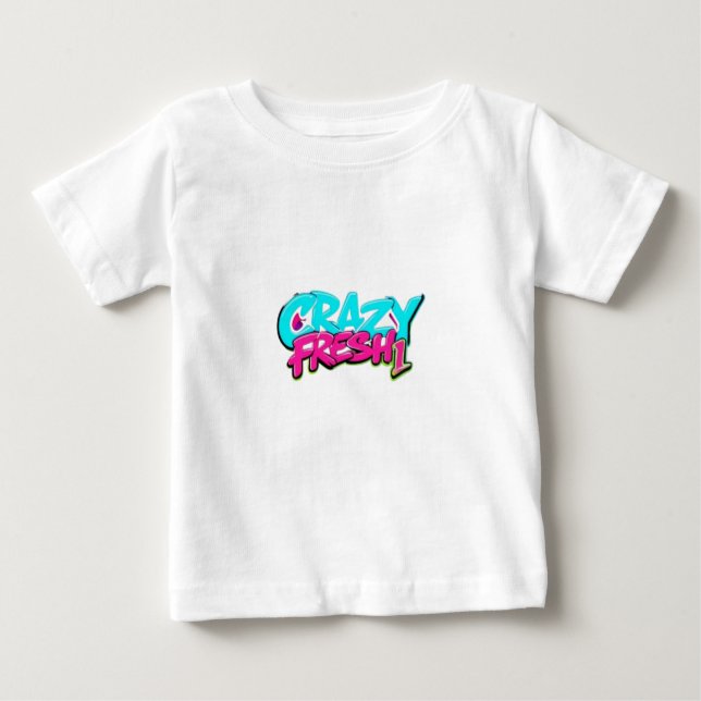Camiseta Para Bebê t-shirt de bebê na moda doida (Frente)