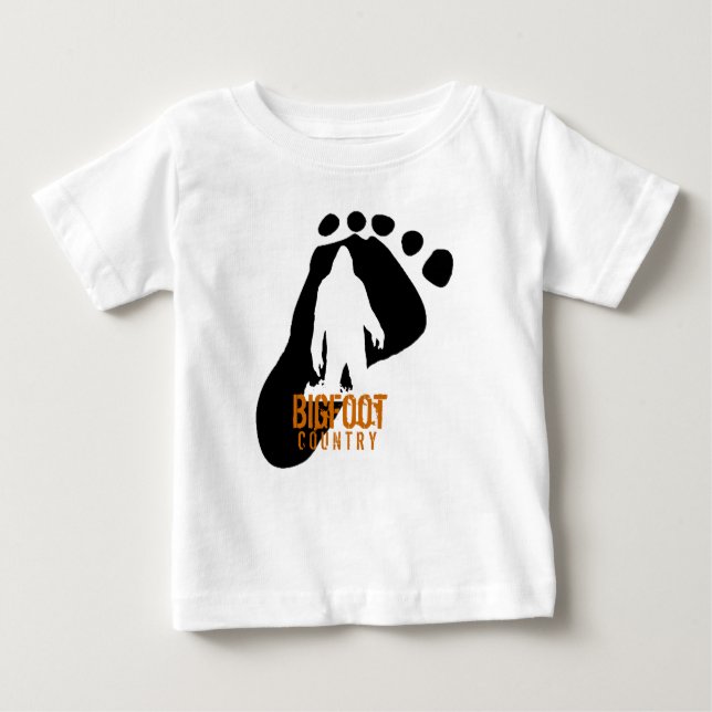 Camiseta Para Bebê T-shirt de Bigfoot das crianças (Frente)
