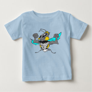 Camiseta Para Bebê T-Shirt De Cartoon De Abelhas Cute Forte