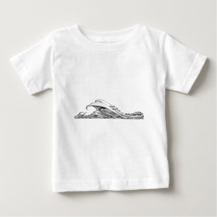 Camiseta Para Bebê T-Shirt de Criança de Dragão Dormente