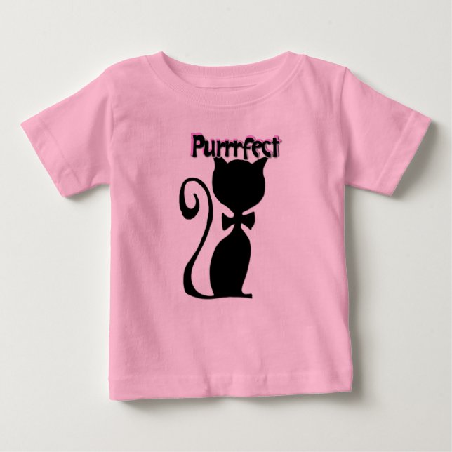 Camiseta Para Bebê T-shirt de criança de Gatinho pura (Frente)