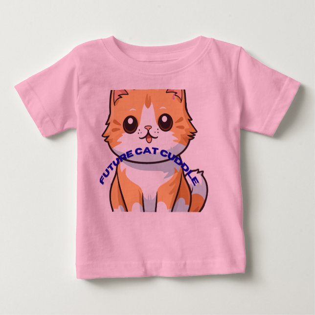 Camiseta Para Bebê T-Shirt De Crianças De Pet Cute - Design De Animai (Frente)